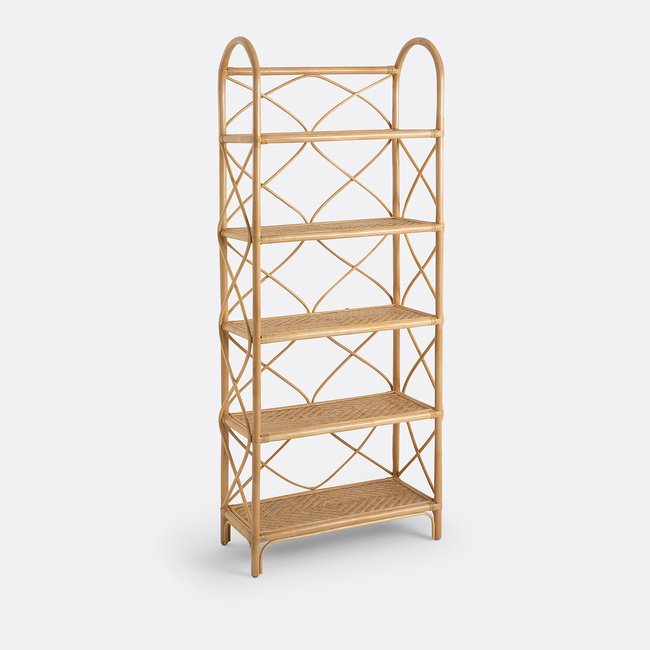 Regal Malu mit 5 Böden, Rattan natur LA REDOUTE INTERIEURS
