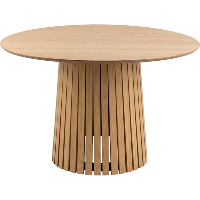 Table ronde bois piètement à lattes GIMMAR - RECOLLECTION