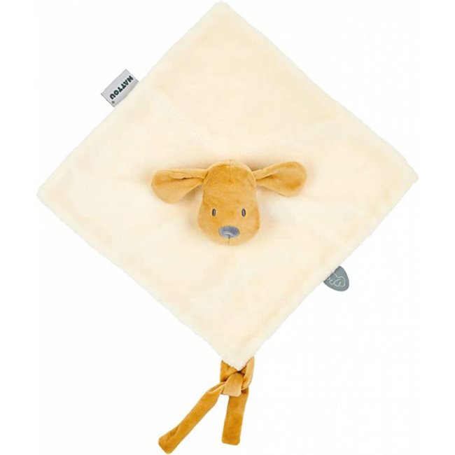 Doudou plat Charlie chien vanille - NATTOU