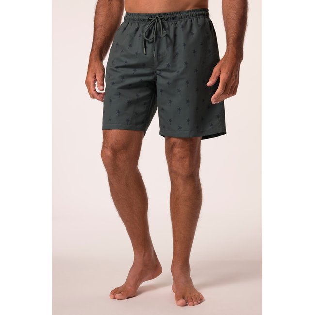 Short de bain, collection Beachwear vert nuageux <span itemprop=