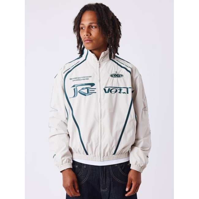 Veste zippée Revolt ivoire <span itemprop=