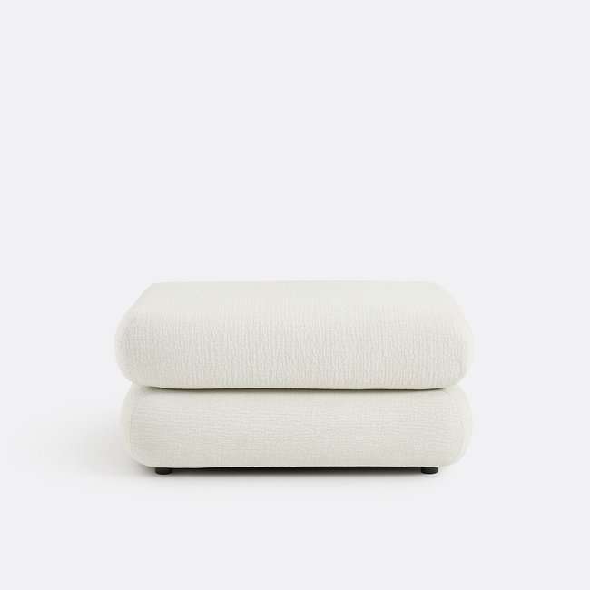 Pouf modulare, tessuto a rilievo, HOOVER ecru LA REDOUTE INTERIEURS
