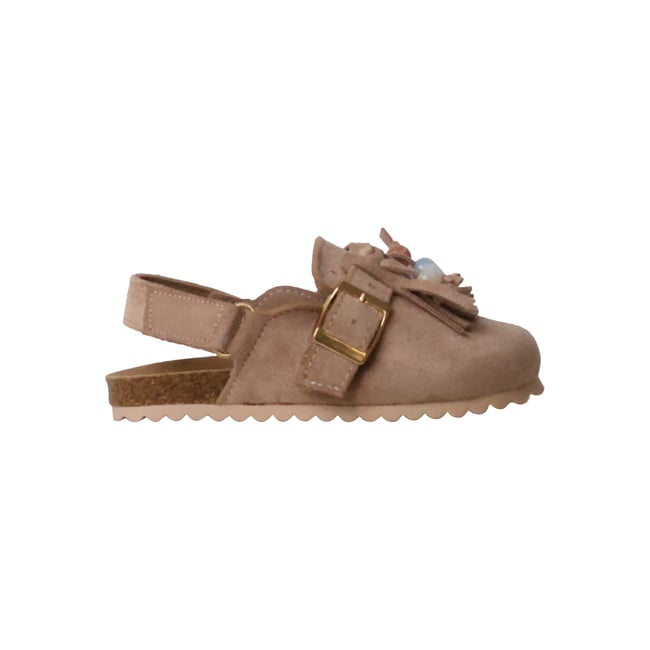 Mules  à Boucle taupe <span itemprop=