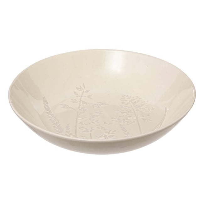 Lot de 6 assiettes creuses en céramique ELSA Couleur blanc <span itemprop=