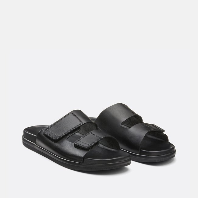JfwStockholm Leather Mules with Buckles, black, JACK & JONES