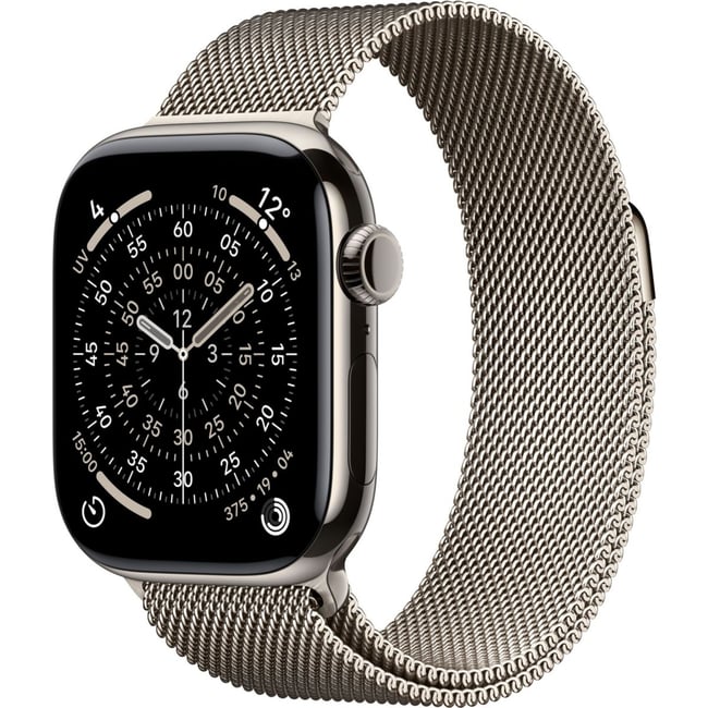 Montre connectée 42mm Tit Naturel Milan Serie 11 Cellular marron <span itemprop=