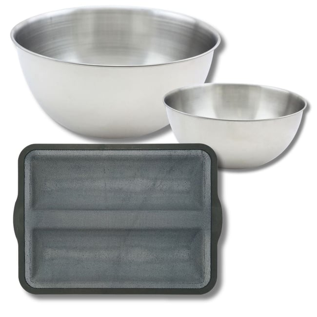 Set de 4 ustensiles de pâtisserie moule SILICONE FIBRE DE VERRE noir|gris <span itemprop=