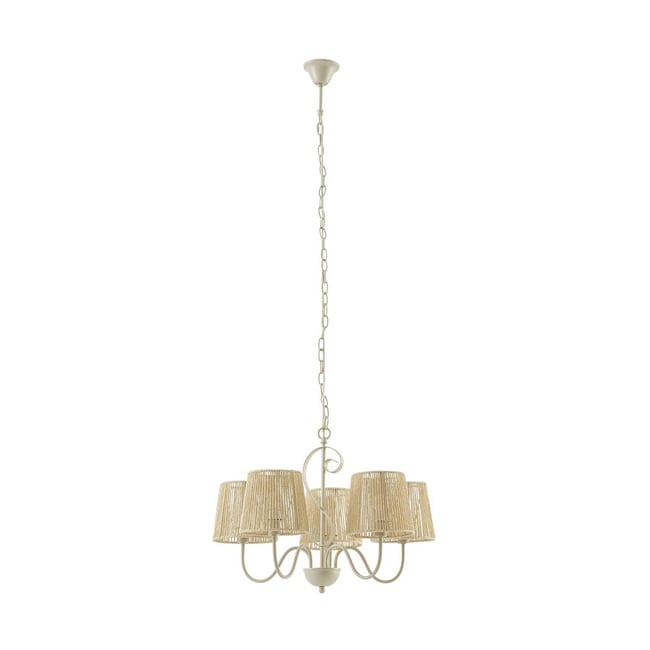 Lustre en papier, Eugenia Couleur beige <span itemprop=