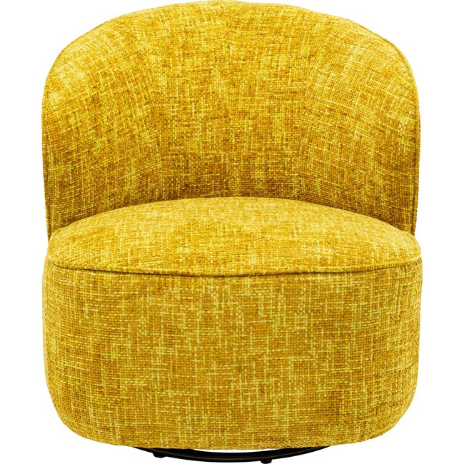 Fauteuil pivotant, ELLIE Couleur jaune <span itemprop=