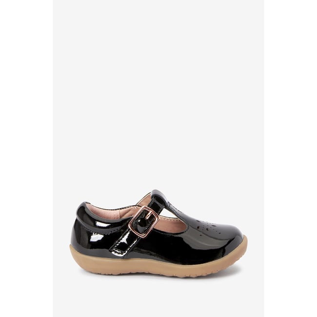 Salomés bébé confortables coupe classique noir <span itemprop=