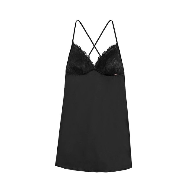 Camisón Hestia negro <span itemprop=