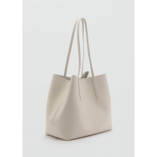 Sac shopper effet grainé - MANGO