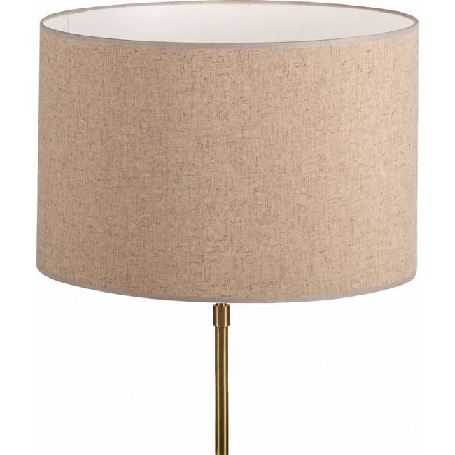 Abat-jour cylindrique en lin Couleur naturel <span itemprop=