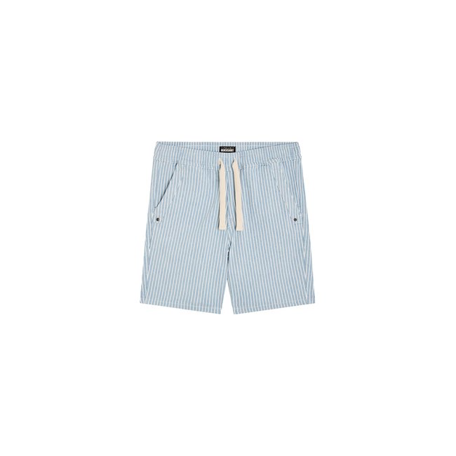 SHORT LOOSE LTSTRIPE raye bleu <span itemprop=
