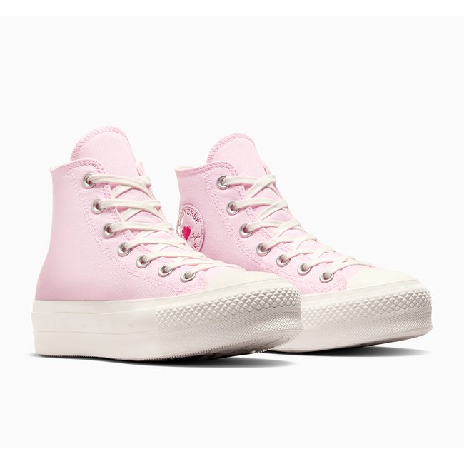 All Star Lift Hi Valentine's Day High Top Trainers, pink, CONVERSE