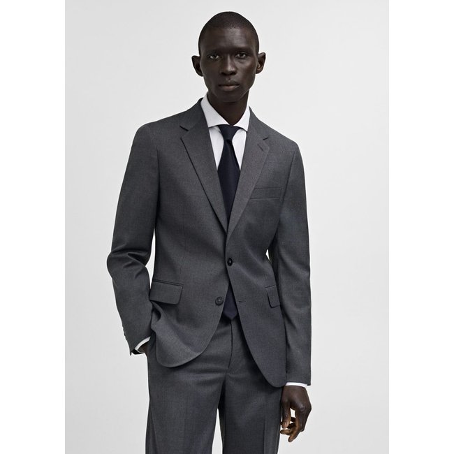 Veste costume Milán slim-fit gris <span itemprop=
