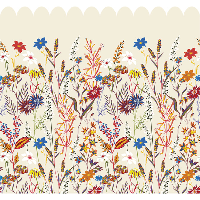 Jardin d'été - Soubassement adhésif 96 x 90 cm - LE PAPIERS DE NINON