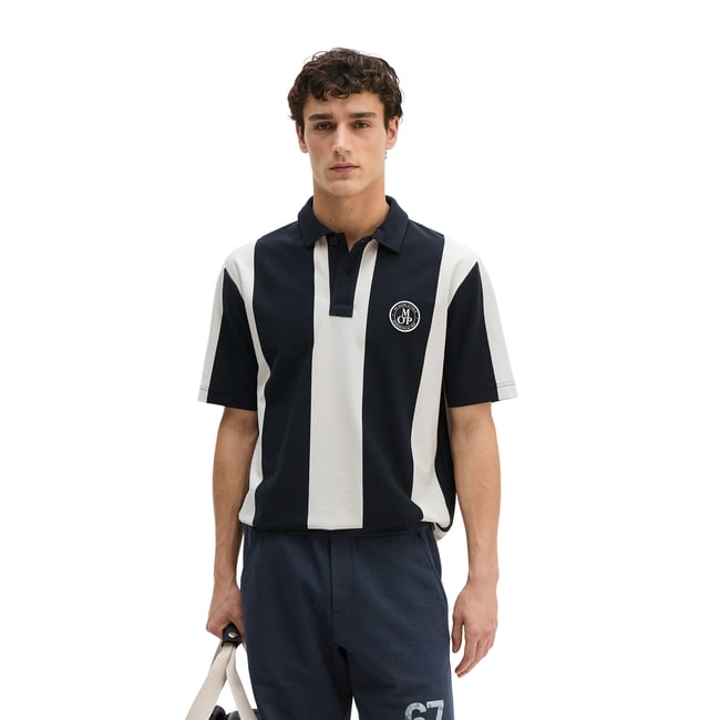 MOP Club '67 Football Tricot Polo, maillot lourd, rayé en coton bio de qualité lourde - MARC O'POLO