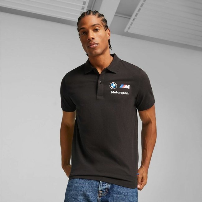 Polo manches courtes BMW noir <span itemprop=