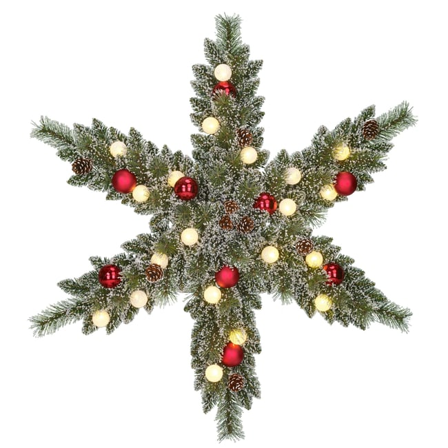 Couronne de Noël Ø90 cm KAPRUN Couleur vert <span itemprop=