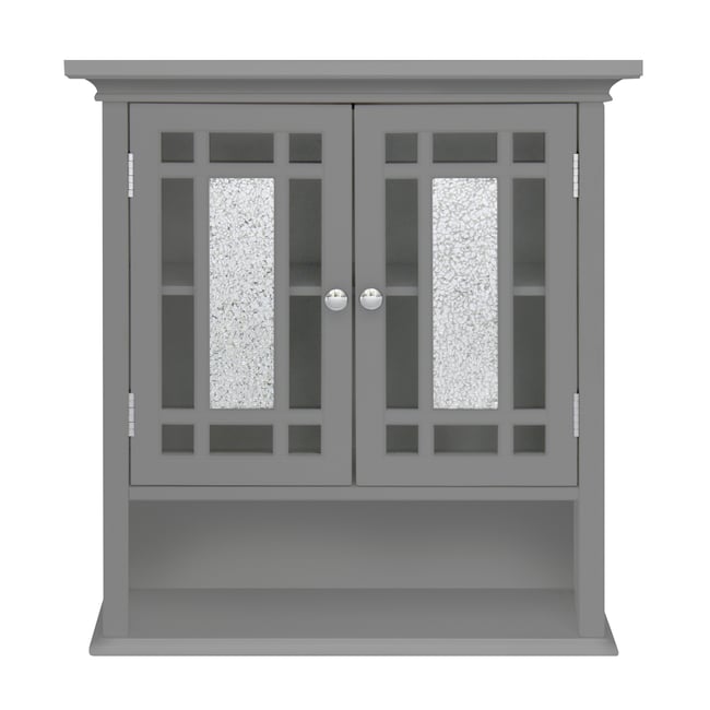 Armoire Toilett Gris WINDSOR Couleur gris <span itemprop=