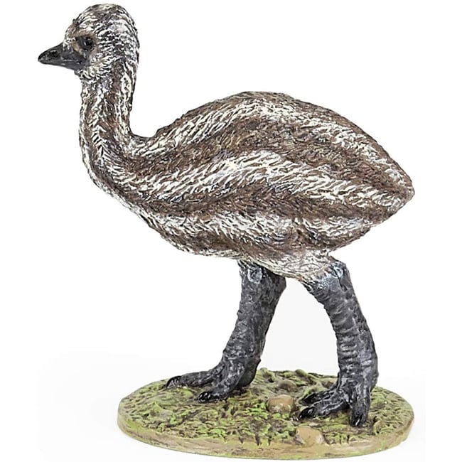 Figurine Bébé Emeu marron <span itemprop=