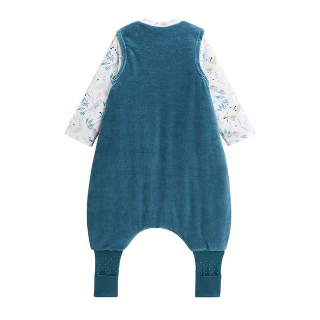 Turbulette D'hiver Pour Bébé En Velours - Avec Manches Amovibles Et Pieds Retroussables - TOG 3 - Label OEKO-TEX - Rose Poudré