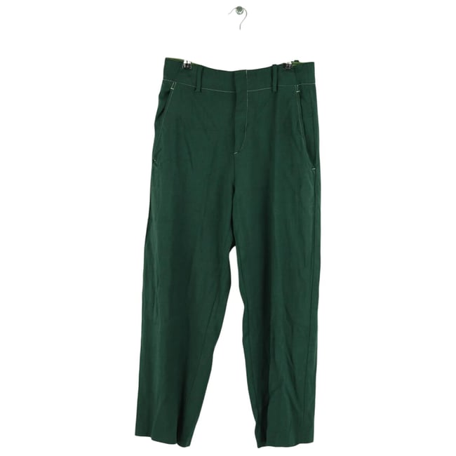 Pantalon droit - Très Bon État vert <span itemprop=