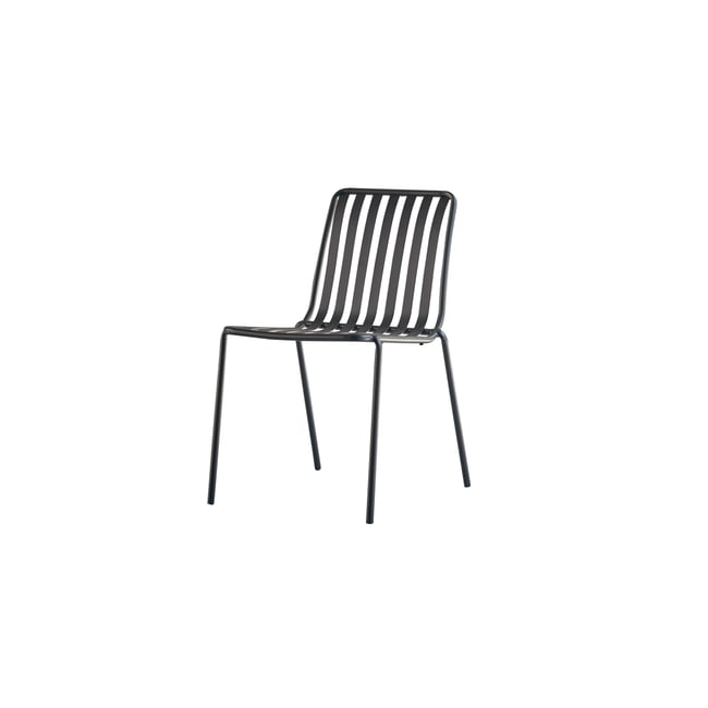 Chaise de jardin en Métal, GABY noir <span itemprop=