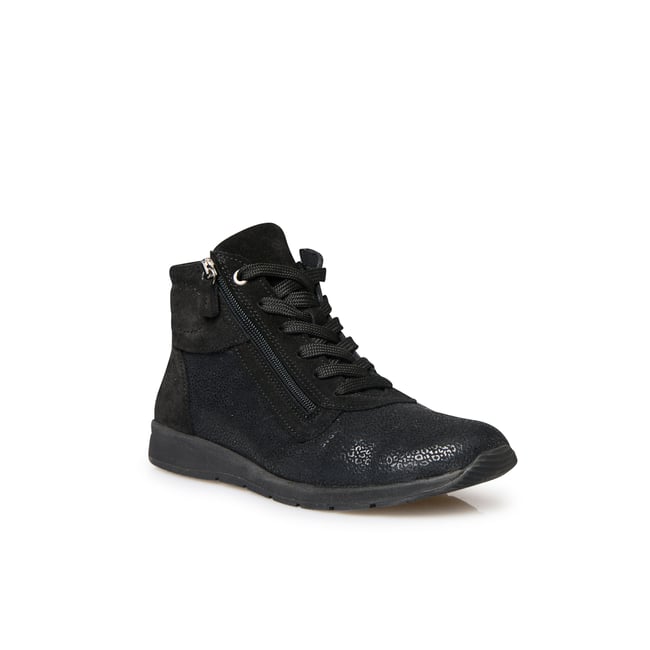 Boots femme spécial hallux valgus noir <span itemprop=