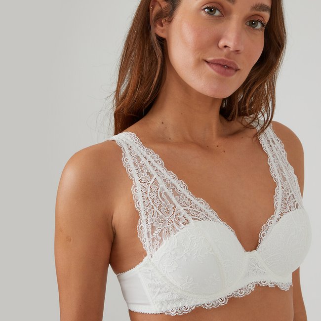 Push-up-BH Valentine, Foulard-Form elfenbein <span itemprop=