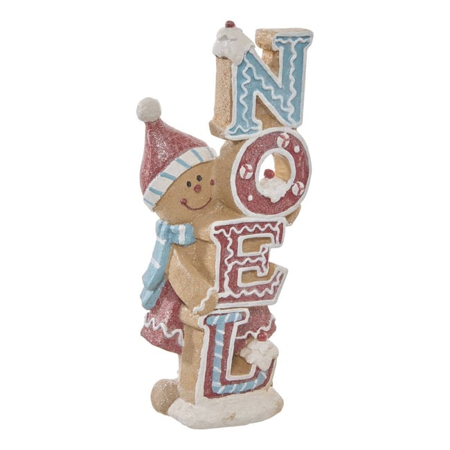 MOT RESINE NOEL GINGER H25 Couleur multicolore <span itemprop=