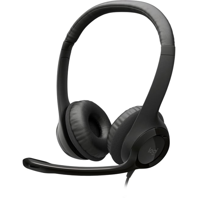 Micro-casque H390 USB stéréo noir <span itemprop=
