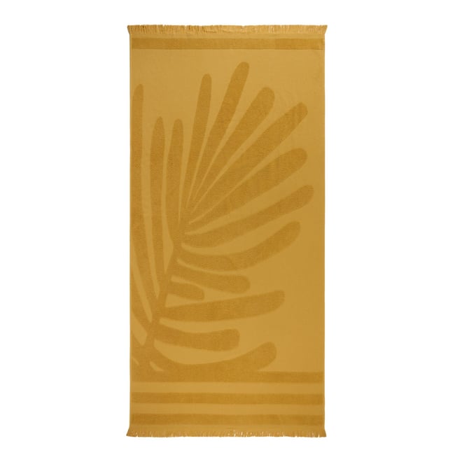 Fouta De Plage en Motif feuillage en éponge TROPI - MADURA