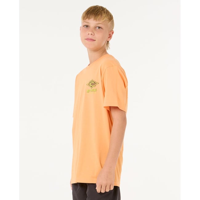 T-shirt RAW ENERGY DOLPHIN TEE - BOY zeste de mandarine <span itemprop=