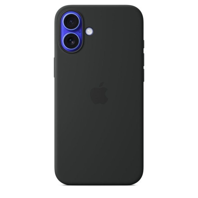 Coque iPhone 16 Plus MagSafe Noir silicone - APPLE