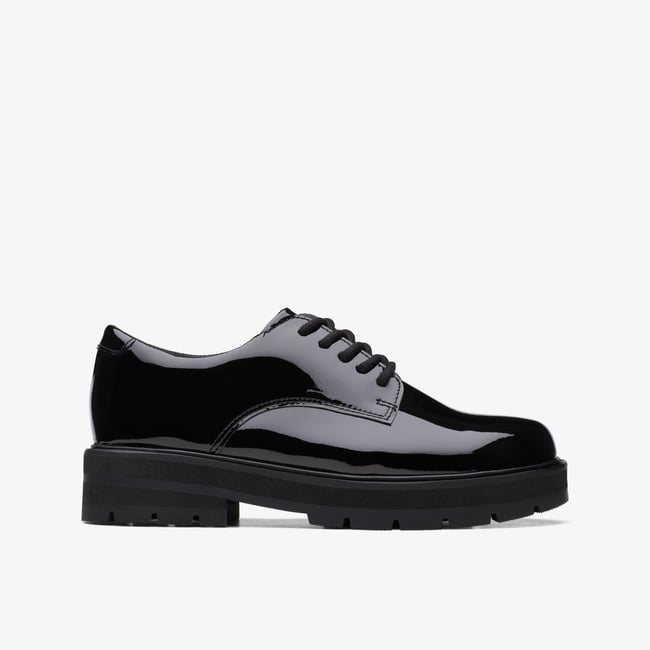 Derbies Cuir Coupe Large PRAGUE LACE O noir <span itemprop=