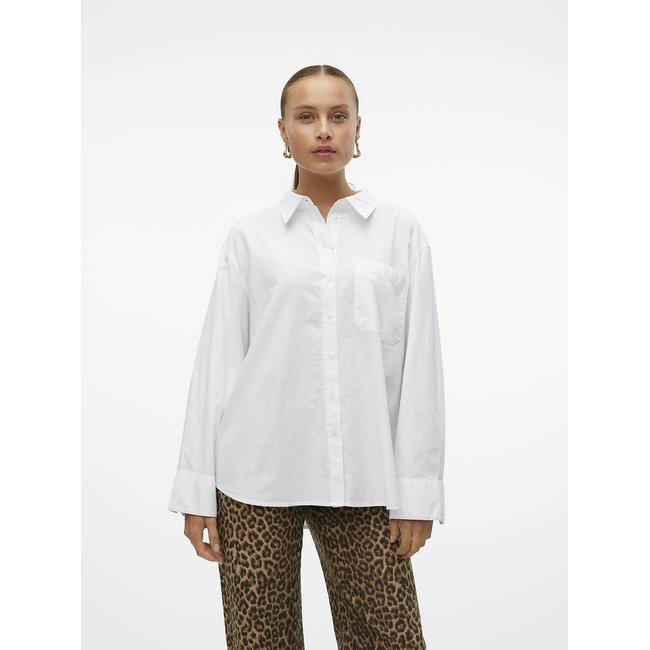 Camicia a punta, collo a punta bianco VERO MODA