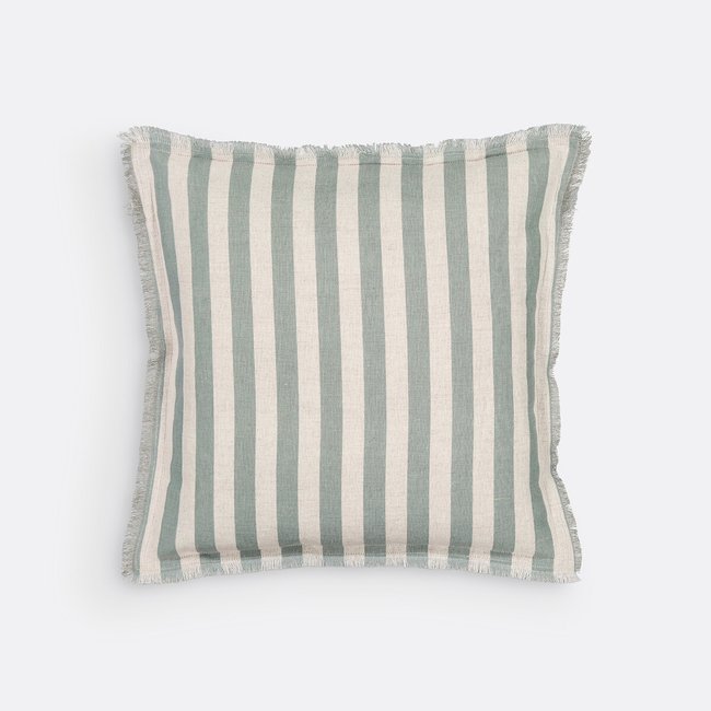 Fodera per cuscino 40x40 cm lin/coton, Octavine naturale/grigio LA REDOUTE INTERIEURS