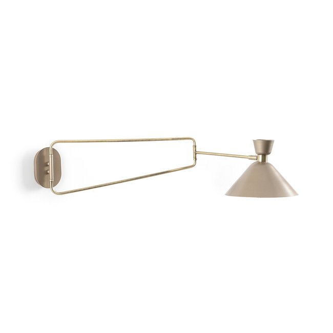 Applique articulée laiton vieilli Zoticus Couleur moka <span itemprop=