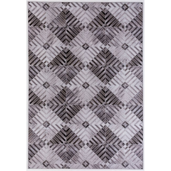 Tapis imprimé Serena, aspect cuir, plat Couleur beige <span itemprop=
