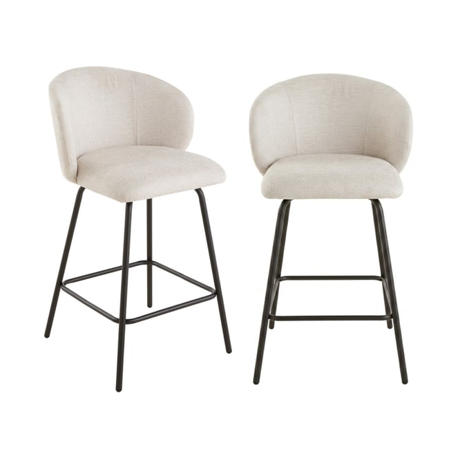Lot de 2 tabourets - SORREL - CALICOSY