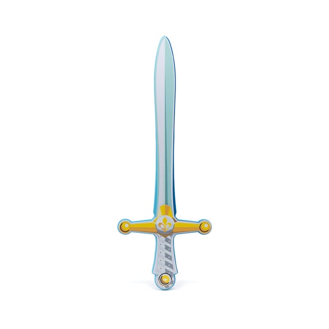 Epée fleur de lys bleu <span itemprop=