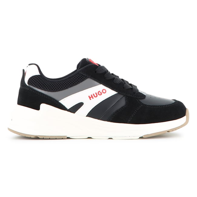 Baskets basse à lacets black <span itemprop=