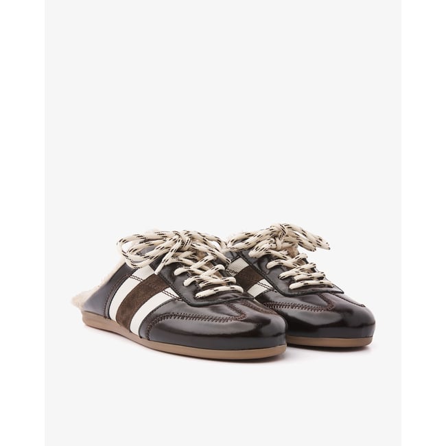 Mules JUNE ASHTON marron <span itemprop=