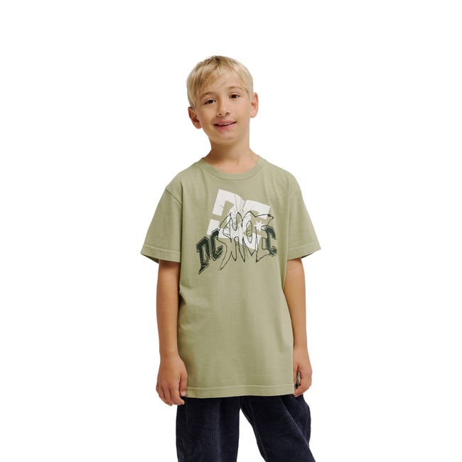 T-Shirt manches courtes. vert oil green <span itemprop=