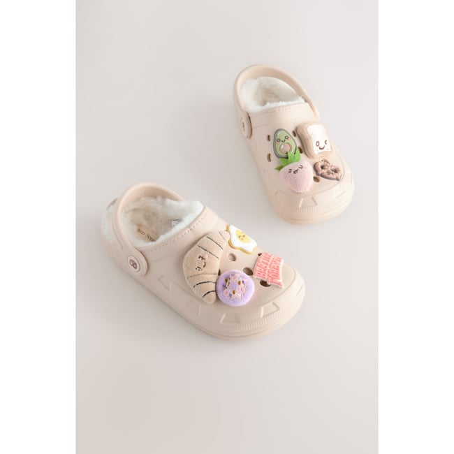 Chaussons sabots brunch neutre <span itemprop=