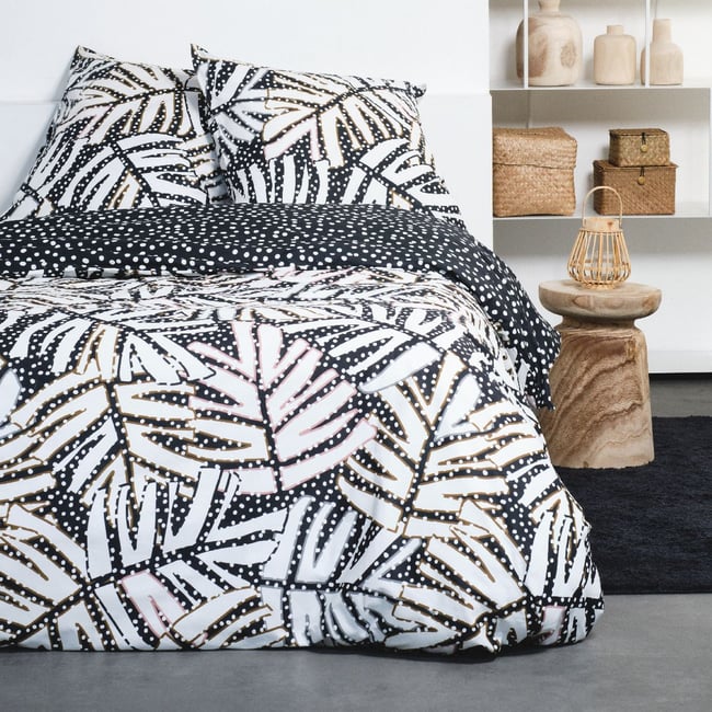 Parure de lit SUNSHINE FABIO noir <span itemprop=