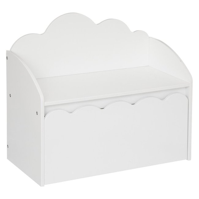 Banc coffre douceur Couleur blanc <span itemprop=