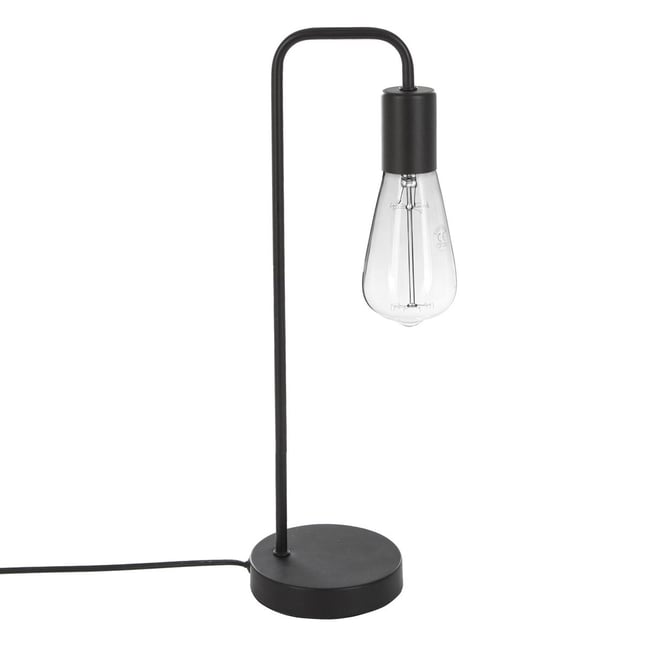 Lampe Champignon Atmosphera Lito - Abat-Jour Ocre - H 24.5 Cm - Métal - Douille E27 - Pour Déco Intérieur